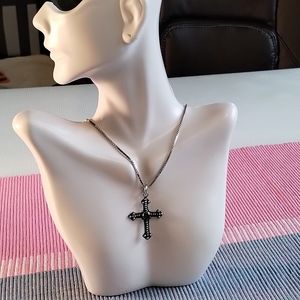 Signed 925 Sterling cross and chain